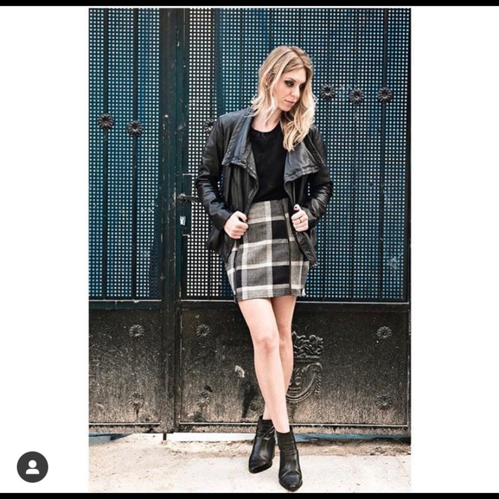 Furst of a kind vintage plaid skirt